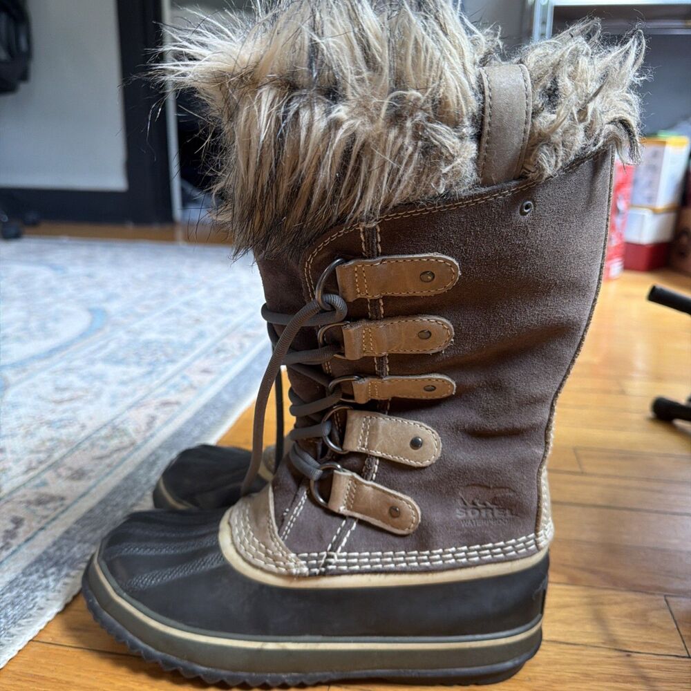 Sorel Women's Joan of Arctic Boots Grey Shale NL 1540-051 Size 7